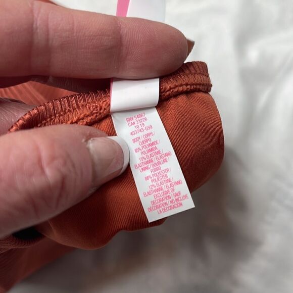 Victoria Secret Burnt Orange Ribbed Bikini. Size Small. - Picture 12 of 12